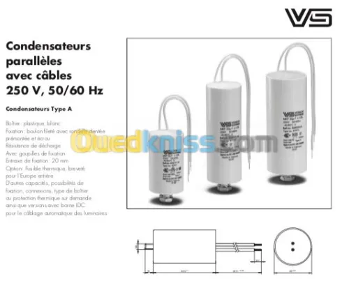 Condensateur éclairage