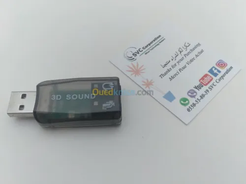 Carte Son 3D Externe USB 5.1 