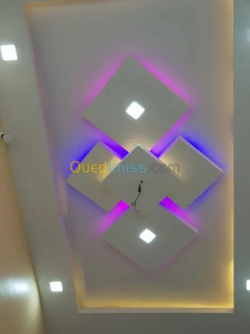 Décoration plâtre  moderne faux plafond