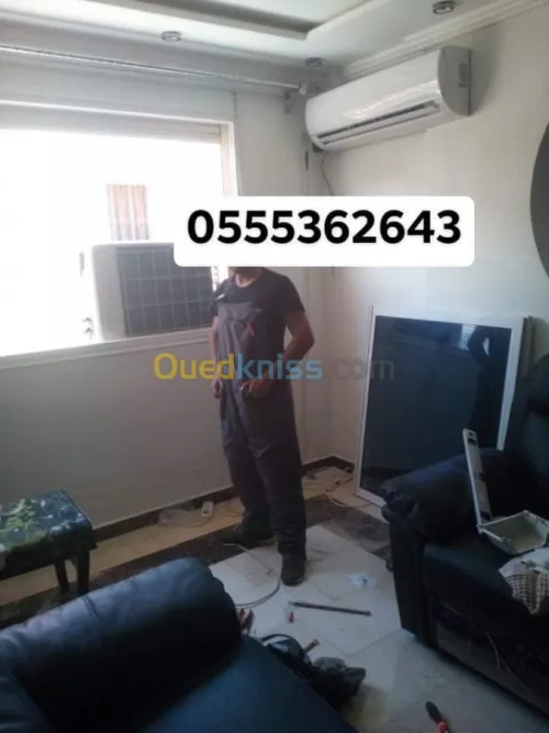 installation climatiseur et rep frigo