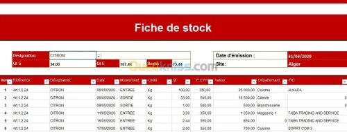 Gestion de stock AGSSE