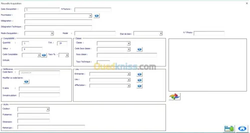 Gestion immobilisations 