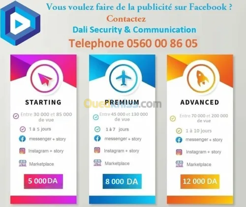 Publicité booste  sponsore facebook