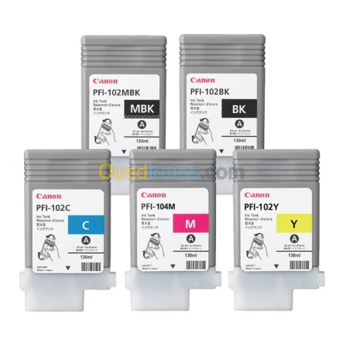 Cartouches d'encre CANON iPF750 130ml