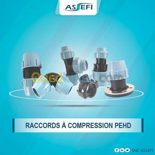 RACCORDS A COMPRESSION PEHD GR