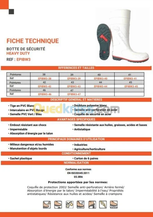 BOTTE DE SECURITE HEAVY DUTY