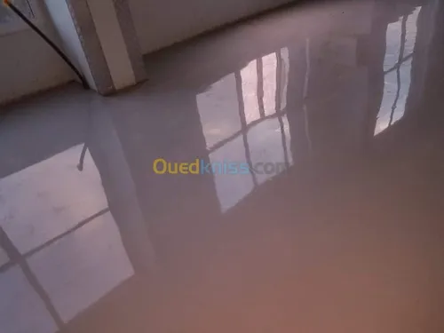 résine époxy ponçage rabotage 