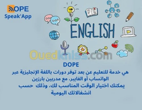 Cours d'Anglais en ligne  