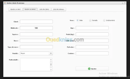 Gestion cabinet vétérinaire 