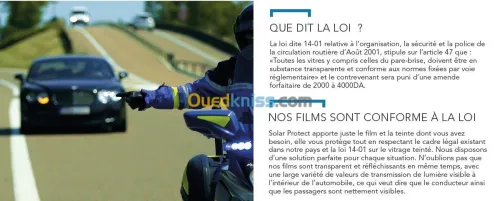 Film solaire automobile légal