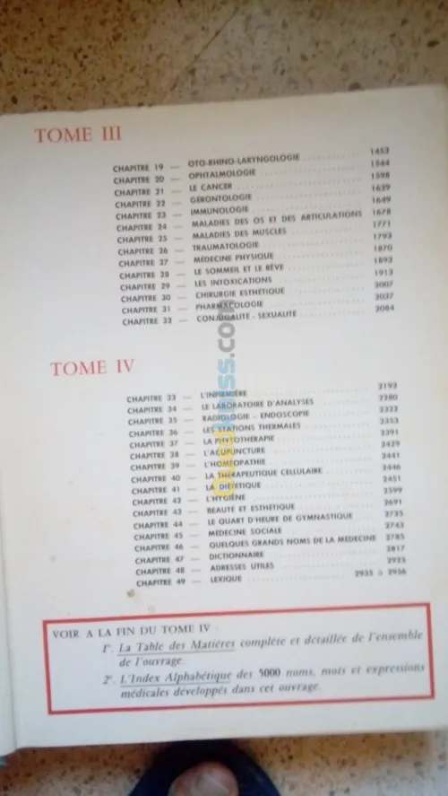 Encyclopedie Medicale en 4 Tomes