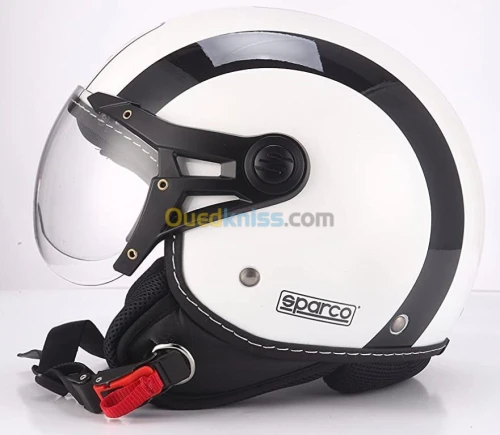 SPARCO SP 501 BLANC BANDES NOIR