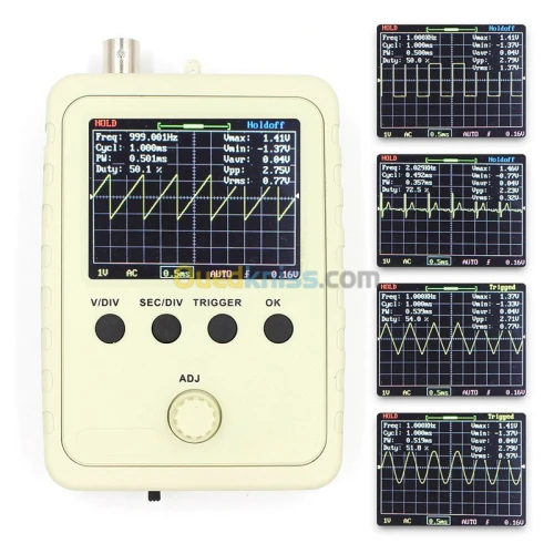 Mini Oscilloscope numérique FNIRSI-150 Entièrement Assemblé Ecran TFT 2.4 pouces avec alimentation