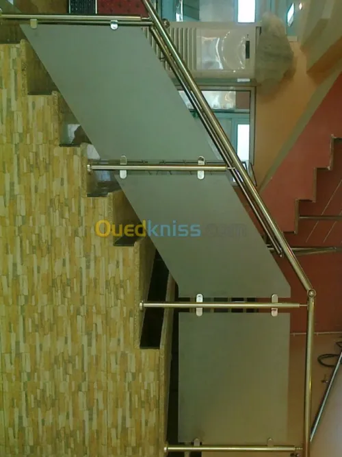 Rampe d'escalier en INOX 