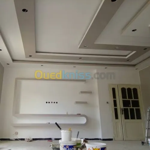 Installation de plafonds suspendus 
