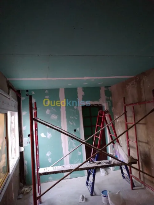 Installation de plafonds suspendus 