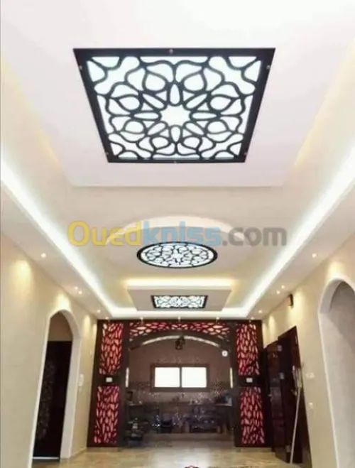 Installation de plafonds suspendus 