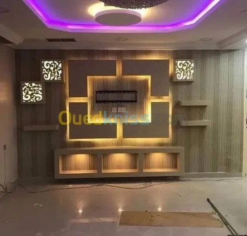 Installation de plafonds suspendus 