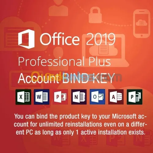 Clés Microsoft Office Bind Account
