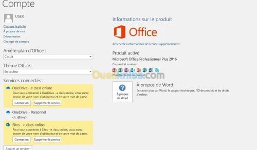Clés Microsoft Office Bind Account