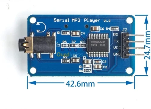 YX5300  Module de lecteur musique MP3 ARDUINO