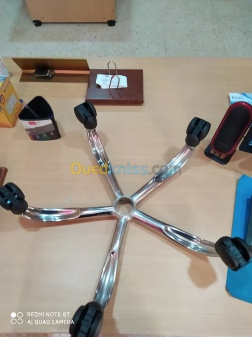 pietement en acier chromé pour chaise 