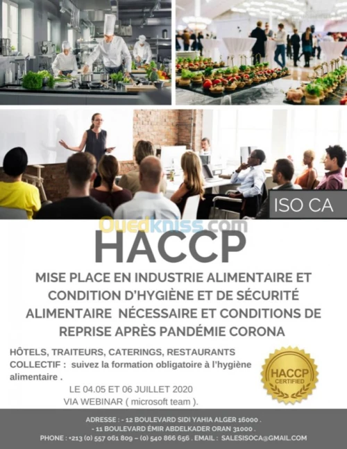 consultant etformateur haccp  