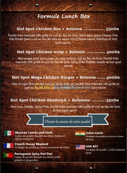 Restaurant – Traiteur Coffrets Repas