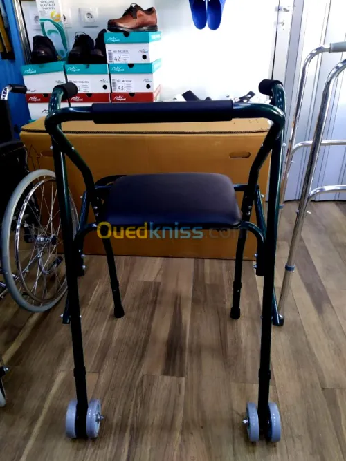Déambulateur Rollator à 2 roues 8”