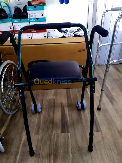 Déambulateur Rollator à 2 roues 8”