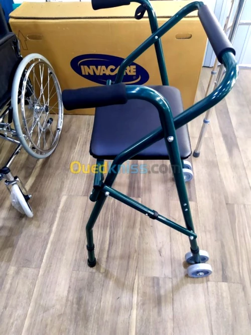 Déambulateur Rollator à 2 roues 8”