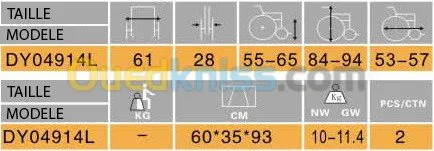 Déambulateur Rollator à 2 roues 8”