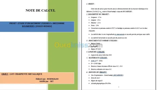 Charpente Métalliques etude et concept
