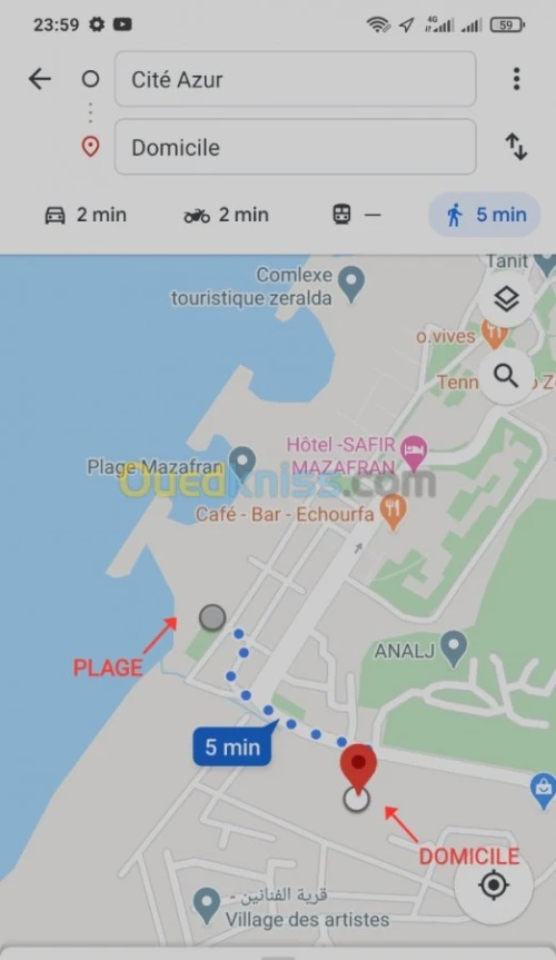 Location vacances Appartement F3 Alger Zeralda
