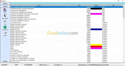 Logiciel de Gestion Cabinet Dentaire
