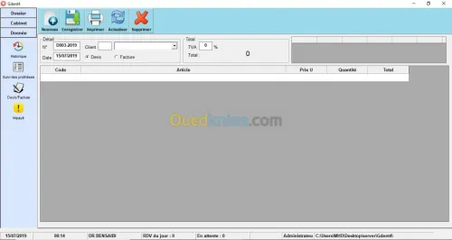 Logiciel de Gestion Cabinet Dentaire