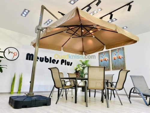 Parasol 3mX3m réglable entièrement