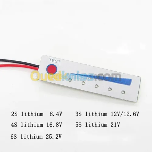 indicateur niveau batterie 2S 3S 4S 5S ARDUINO