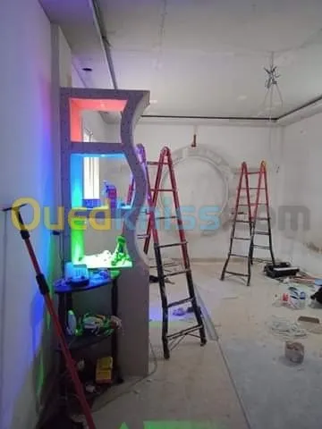 Placo platre et PVC