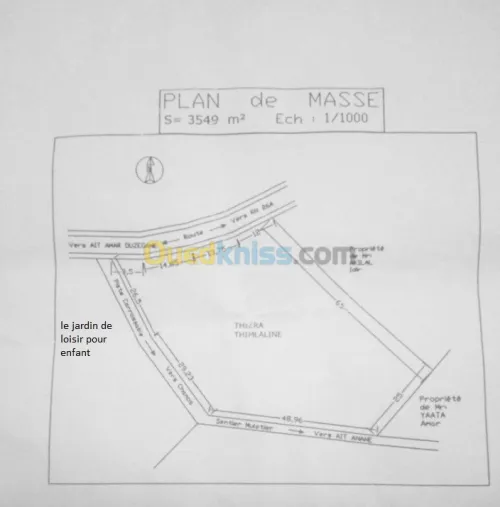 Vente Terrain Bejaia Chelata