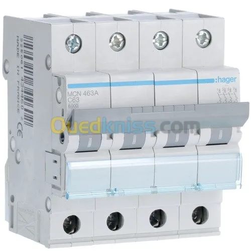 Disjoncteur magnétothermique 4Pôle 6kA