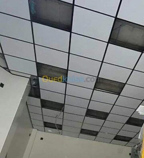 Faux plafond démontable 60×60. Pvc