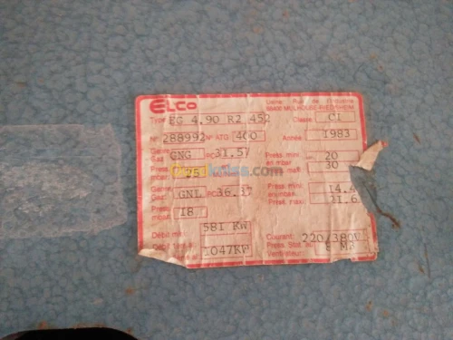 Bruleur à gaz ELCO 1000 KW 