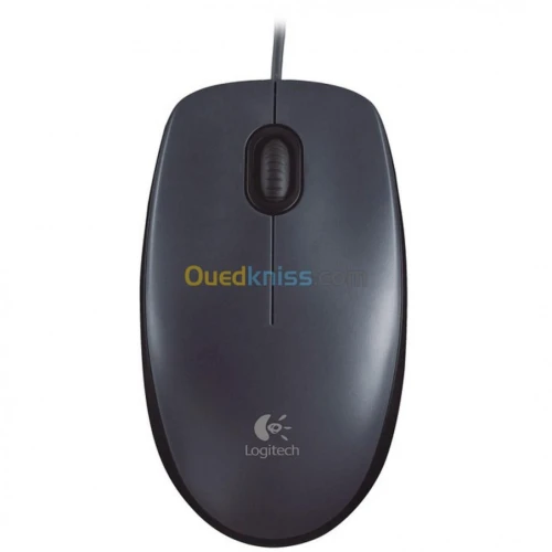 LOGITECH M90 - SOURIS FILAIRE OPTIQUE USB, HAUTE PRÉCISION 1000 DPI, CONFORT AMBIDEXTRE, PLUG & PLAY
