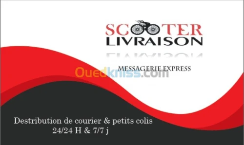 livraison express avec scooter