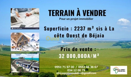 Vente Terrain Bejaia Bejaia