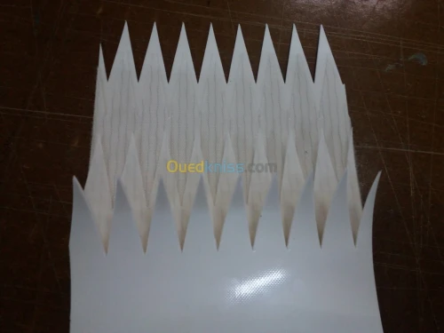 Bande en PVC Blanche pour gaufrette