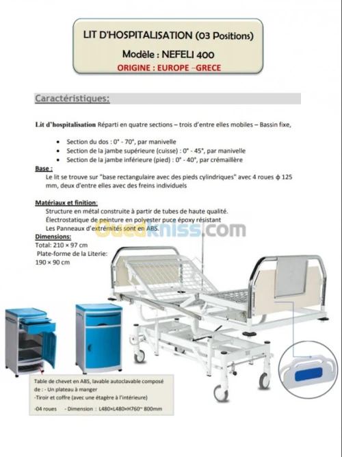 Lit Médicalisé Electrique 05pos offre