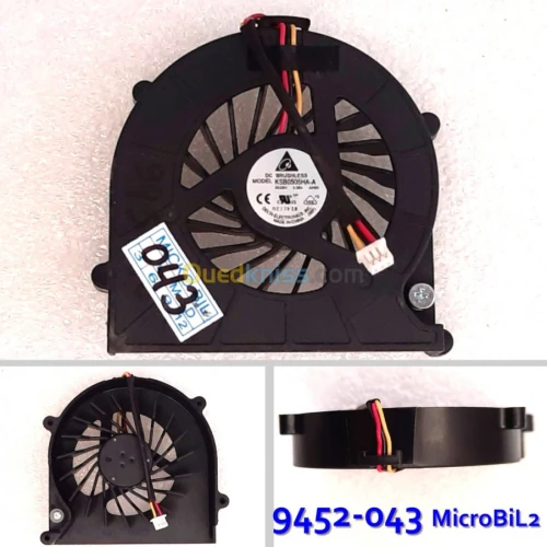 Ventilateur CPU FAN pour PC portable   مروحة كمبيوتر محمول وحدة المعالجة المركزية