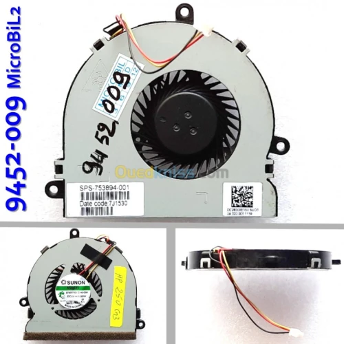 Ventilateur CPU FAN pour PC portable   مروحة كمبيوتر محمول وحدة المعالجة المركزية